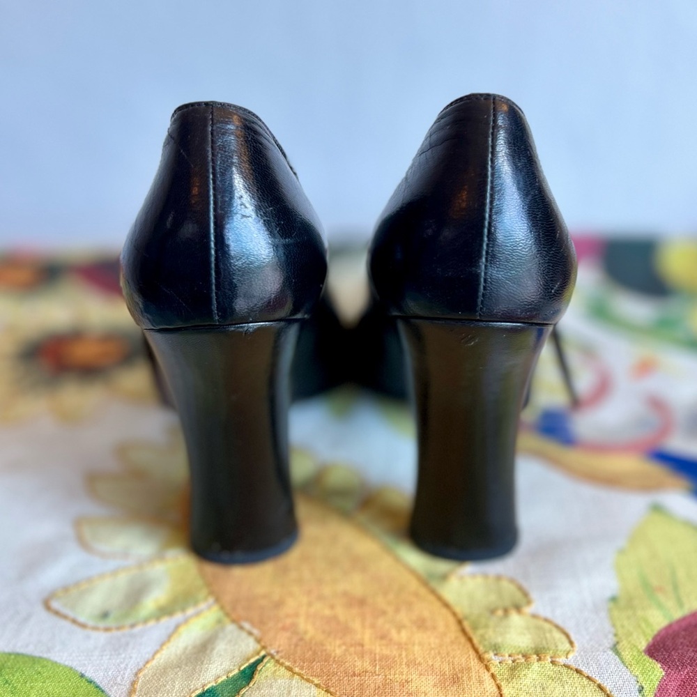 PRADA Mary Jane Pumps Women’s Size 38 (7.5) Black Vintage 90s - Picture 4 of 13